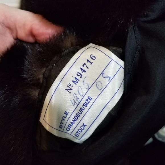 Vintage 1960s mob wife DASCO chocolate Mink fur coat L/XL - Picture 14 of 16